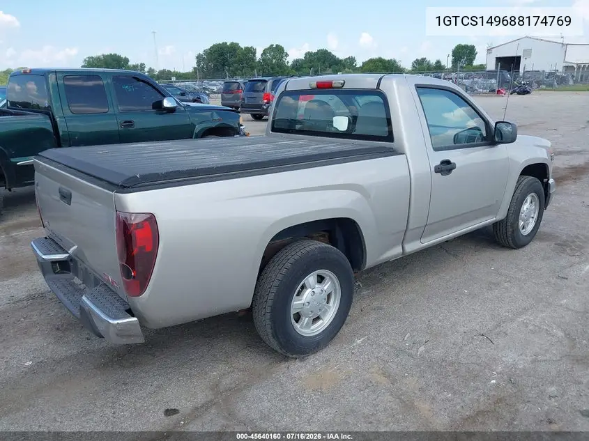2008 GMC Canyon Sl VIN: 1GTCS149688174769 Lot: 45640160