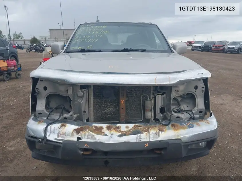2009 GMC Canyon Sle VIN: 1GTDT13E198130423 Lot: 12635589