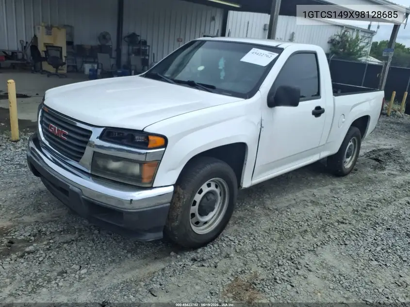 2009 GMC Canyon Work Truck VIN: 1GTCS149X98128685 Lot: 45422762