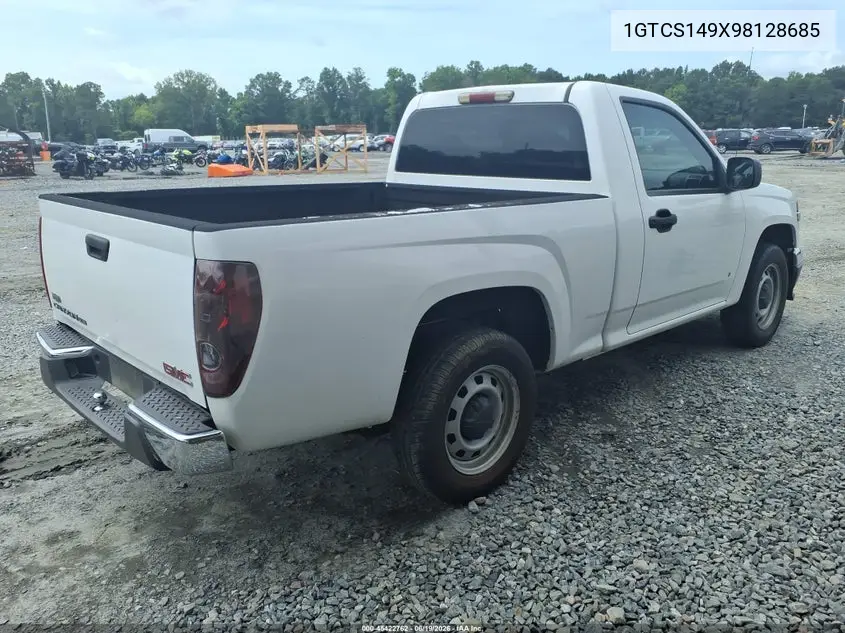 2009 GMC Canyon Work Truck VIN: 1GTCS149X98128685 Lot: 45422762