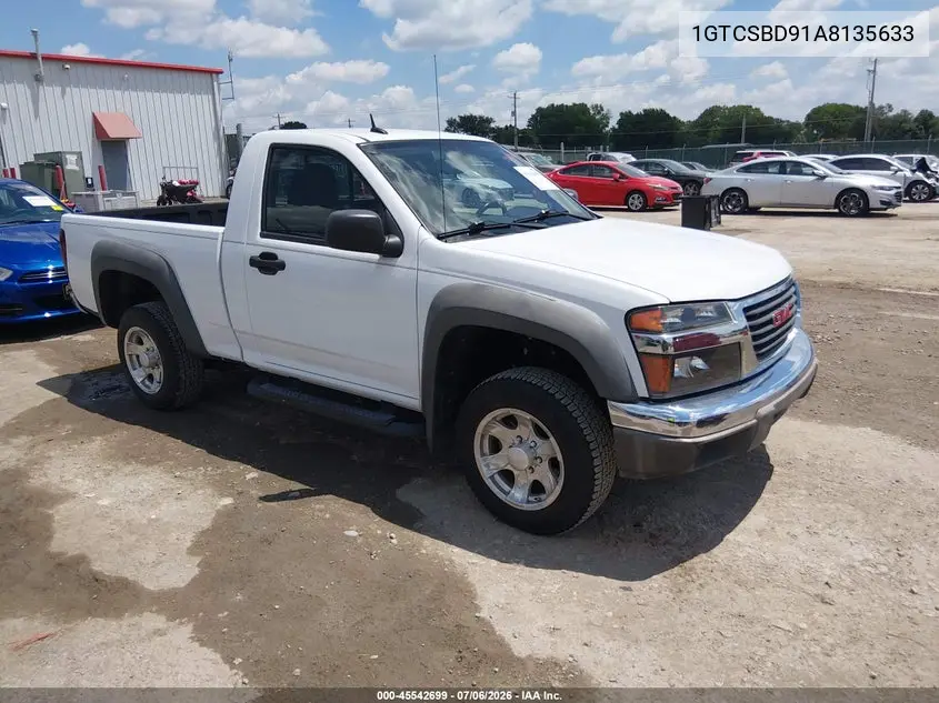 2010 GMC Canyon Work Truck VIN: 1GTCSBD91A8135633 Lot: 45542699