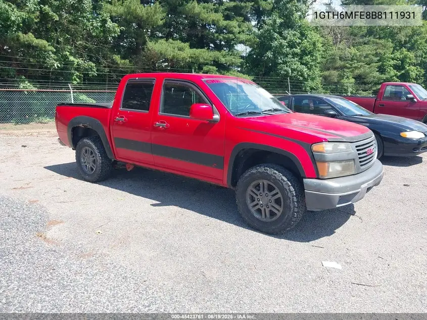 2011 GMC Canyon Sle1 VIN: 1GTH6MFE8B8111931 Lot: 45423761