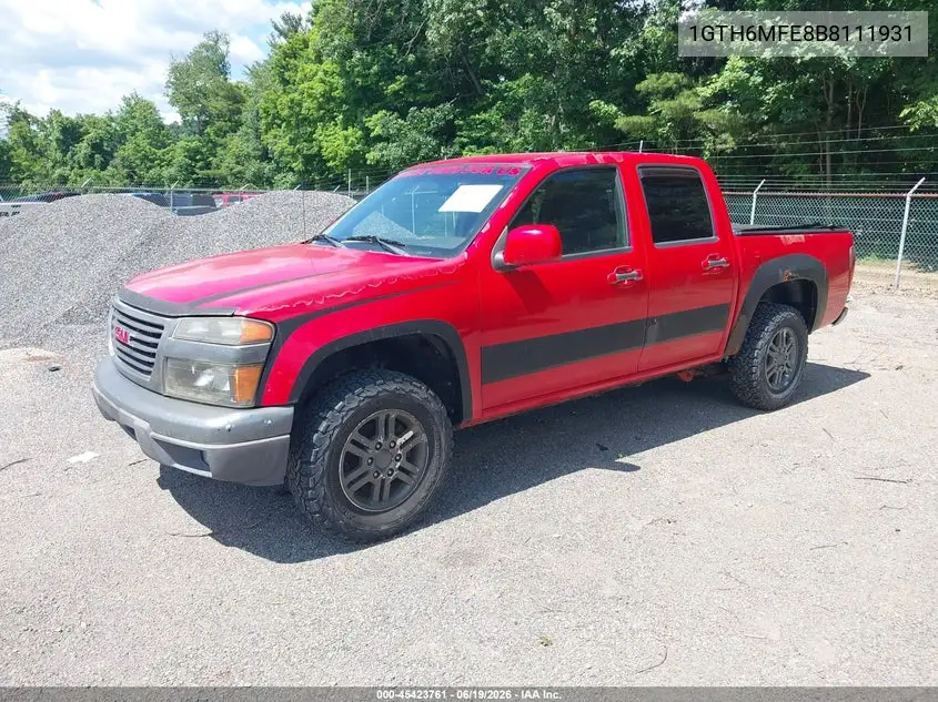 2011 GMC Canyon Sle1 VIN: 1GTH6MFE8B8111931 Lot: 45423761