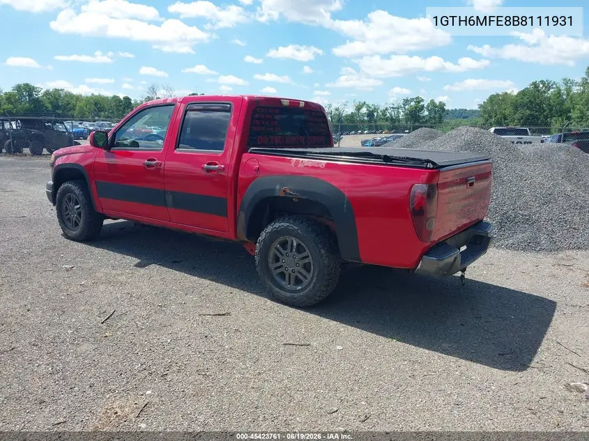 2011 GMC Canyon Sle1 VIN: 1GTH6MFE8B8111931 Lot: 45423761