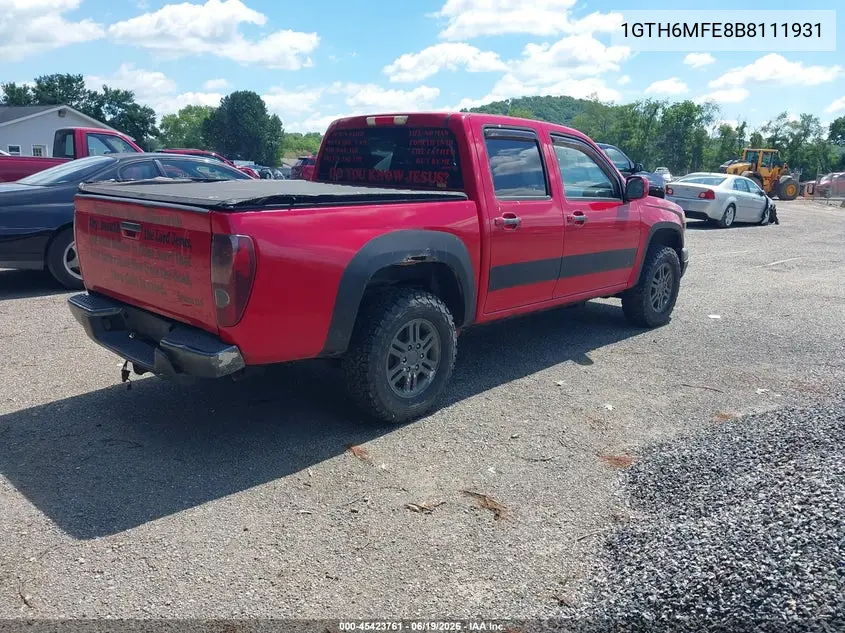 2011 GMC Canyon Sle1 VIN: 1GTH6MFE8B8111931 Lot: 45423761