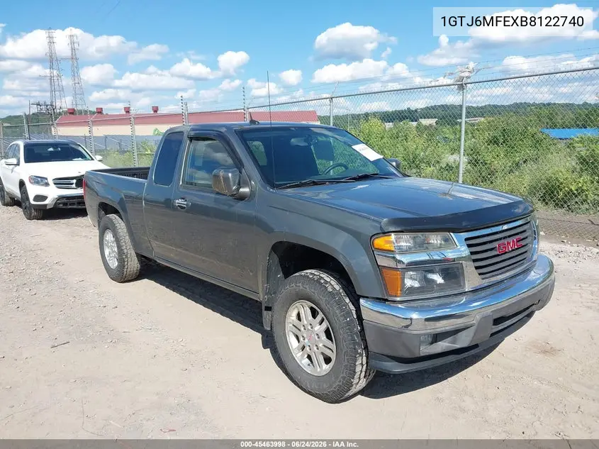 2011 GMC Canyon Sle1 VIN: 1GTJ6MFEXB8122740 Lot: 45463998