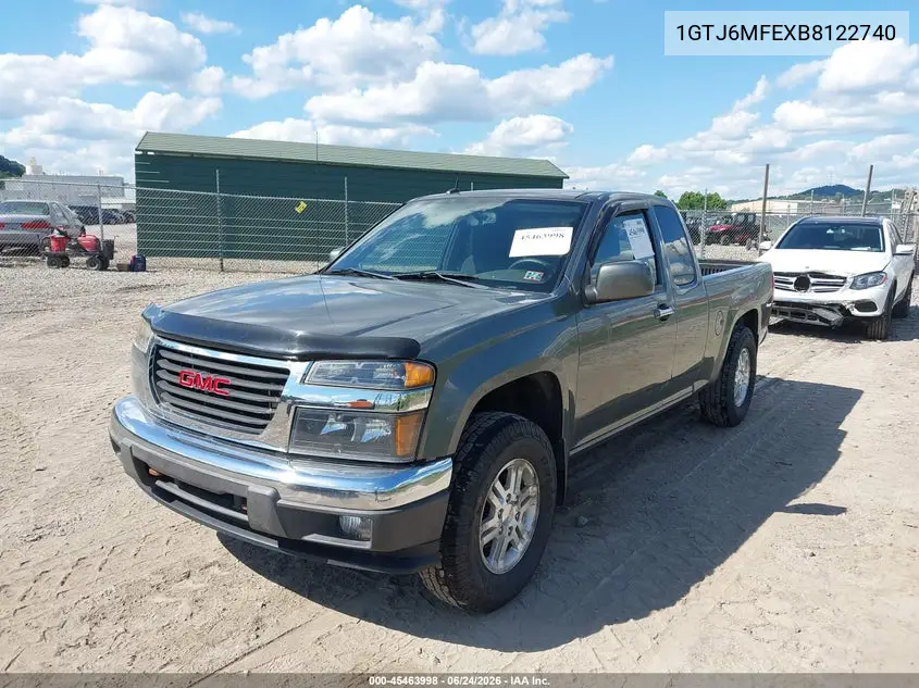 2011 GMC Canyon Sle1 VIN: 1GTJ6MFEXB8122740 Lot: 45463998
