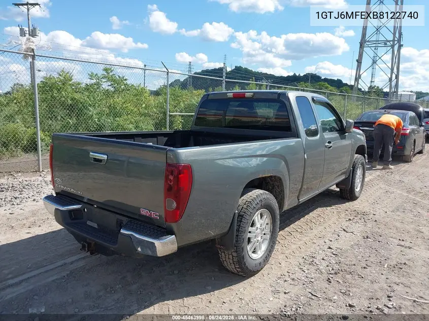 2011 GMC Canyon Sle1 VIN: 1GTJ6MFEXB8122740 Lot: 45463998