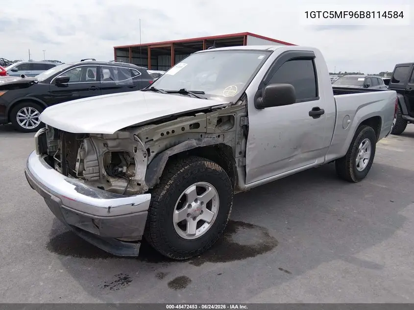 2011 GMC Canyon Sle1 VIN: 1GTC5MF96B8114584 Lot: 45472453