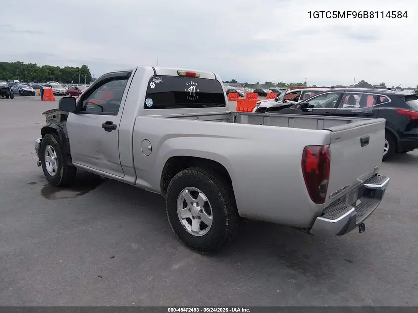 2011 GMC Canyon Sle1 VIN: 1GTC5MF96B8114584 Lot: 45472453