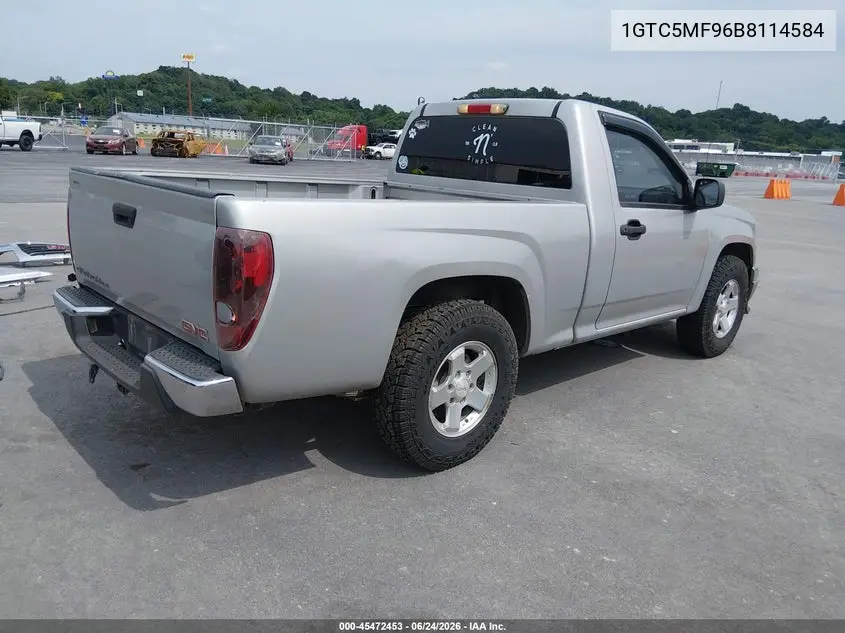 2011 GMC Canyon Sle1 VIN: 1GTC5MF96B8114584 Lot: 45472453