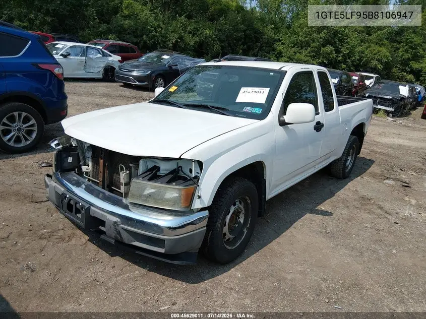 2011 GMC Canyon Work Truck VIN: 1GTE5LF95B8106947 Lot: 45629011