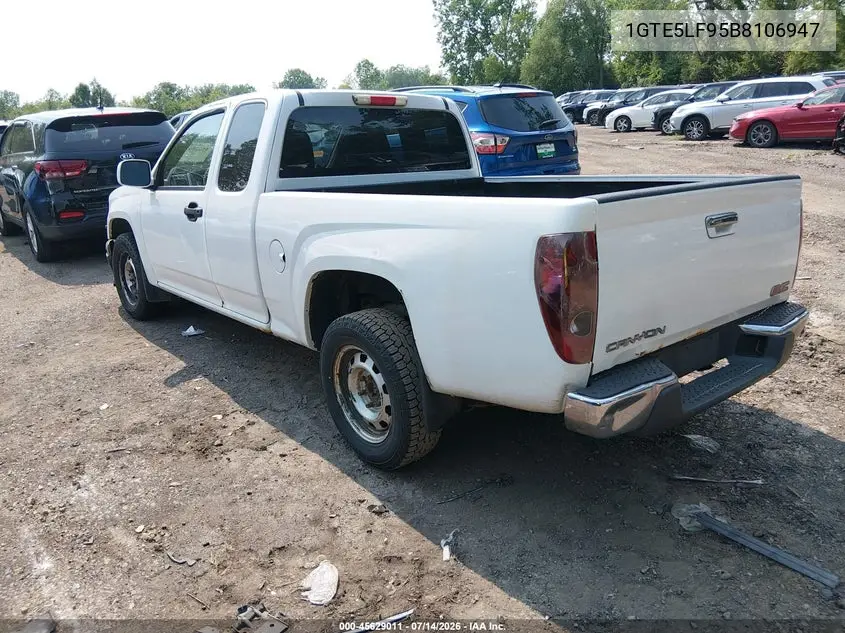 2011 GMC Canyon Work Truck VIN: 1GTE5LF95B8106947 Lot: 45629011