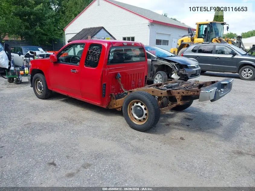 2012 GMC Canyon Work Truck VIN: 1GTE5LF93C8116653 Lot: 45500413