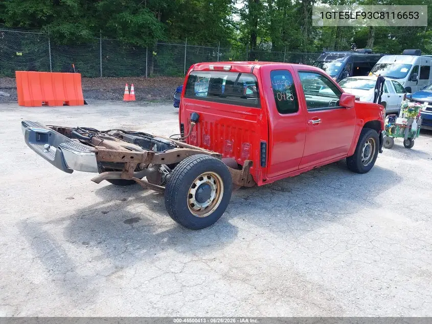 2012 GMC Canyon Work Truck VIN: 1GTE5LF93C8116653 Lot: 45500413