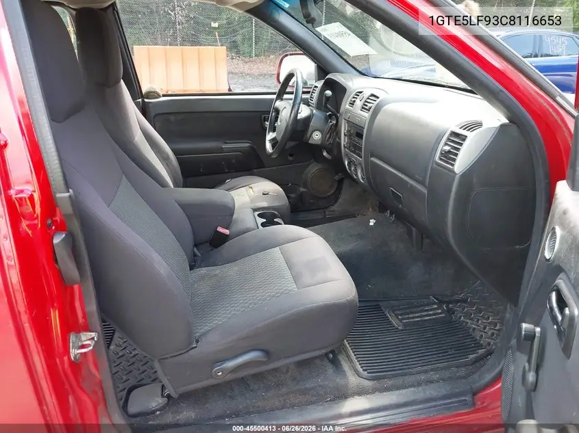 2012 GMC Canyon Work Truck VIN: 1GTE5LF93C8116653 Lot: 45500413