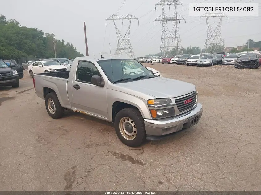 2012 GMC Canyon Work Truck VIN: 1GTC5LF91C8154082 Lot: 45606155