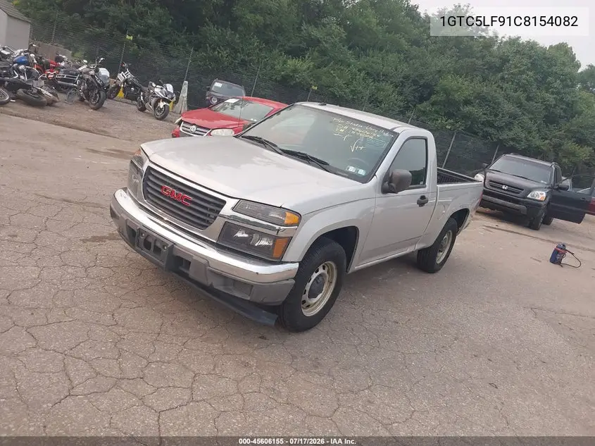 2012 GMC Canyon Work Truck VIN: 1GTC5LF91C8154082 Lot: 45606155