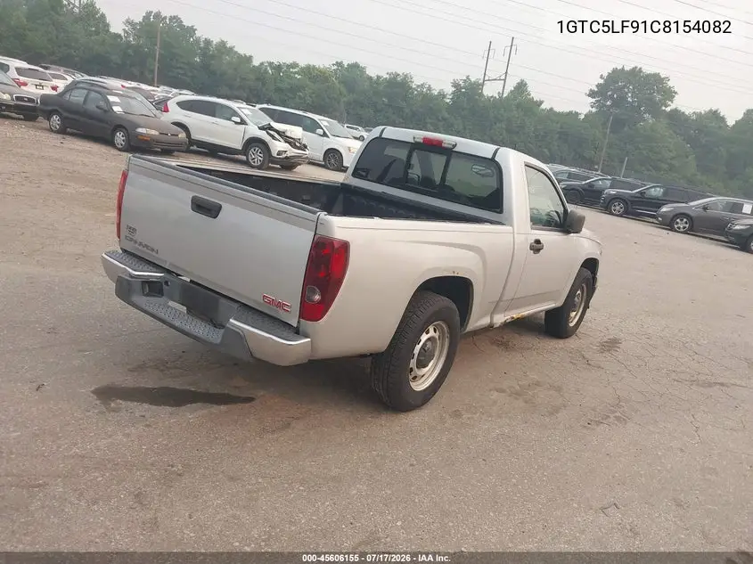 2012 GMC Canyon Work Truck VIN: 1GTC5LF91C8154082 Lot: 45606155
