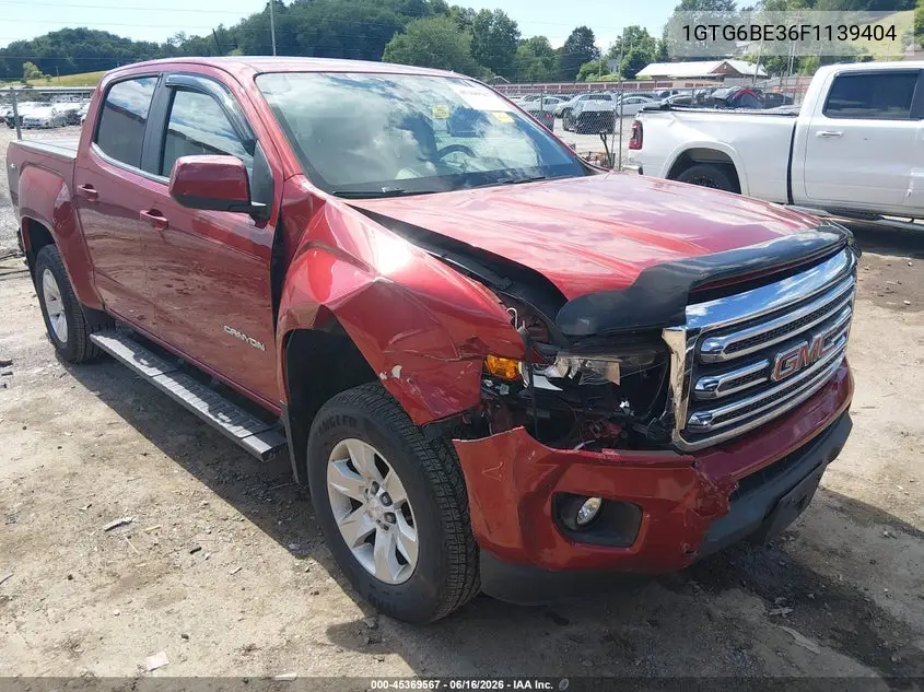 2015 GMC Canyon Sle VIN: 1GTG6BE36F1139404 Lot: 45369567