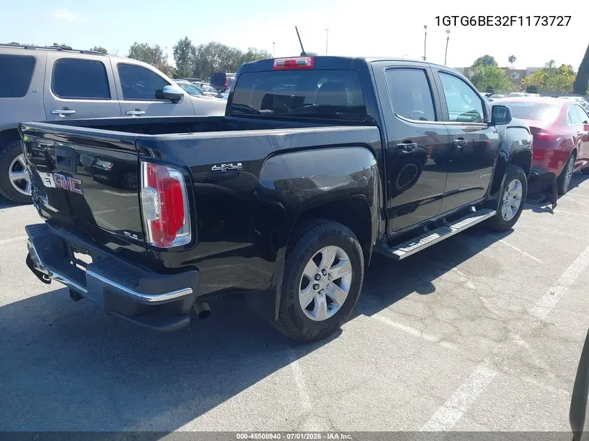 2015 GMC Canyon 4Wd Sle VIN: 1GTG6BE32F1173727 Lot: 45508940