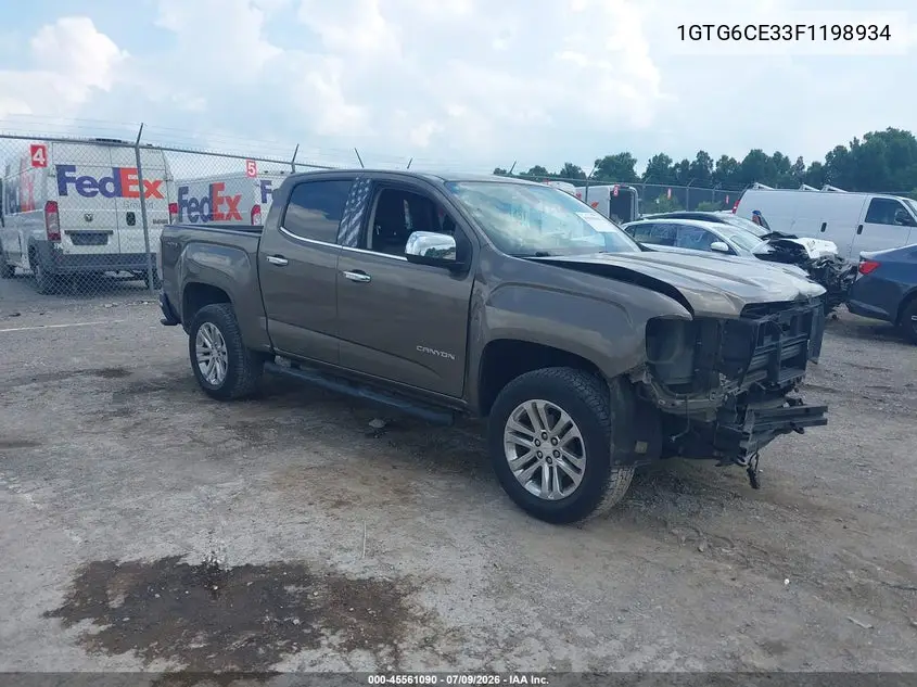 2015 GMC Canyon 4Wd Slt VIN: 1GTG6CE33F1198934 Lot: 45561090