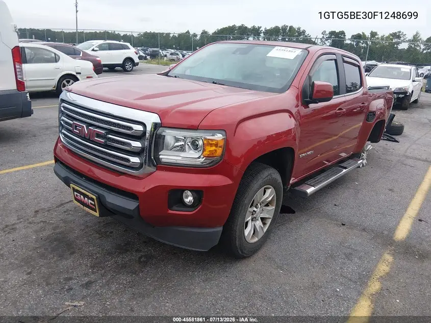 2015 GMC Canyon 2Wd Sle VIN: 1GTG5BE30F1248699 Lot: 45581861