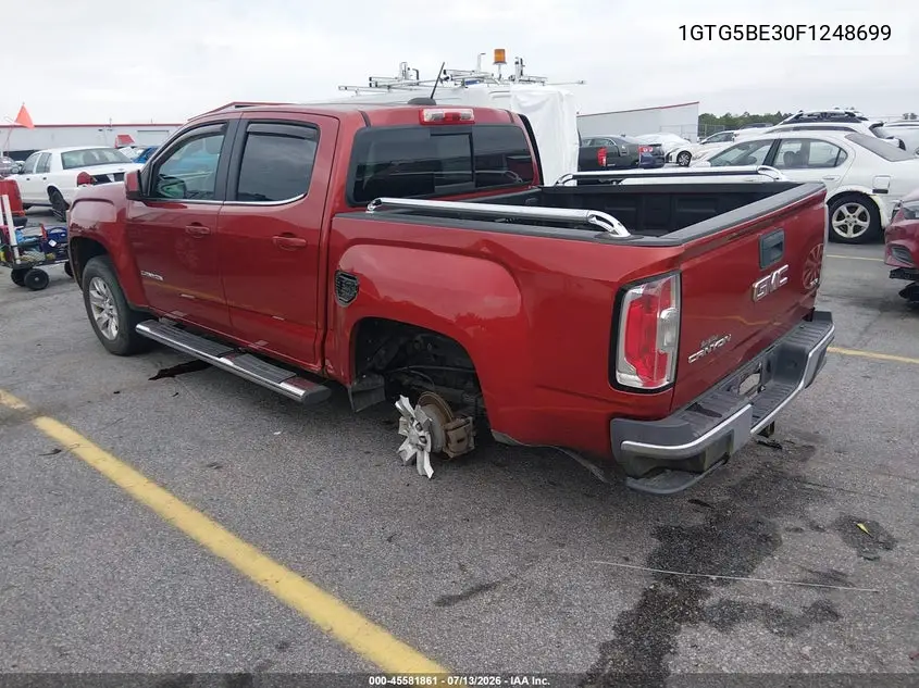 2015 GMC Canyon 2Wd Sle VIN: 1GTG5BE30F1248699 Lot: 45581861