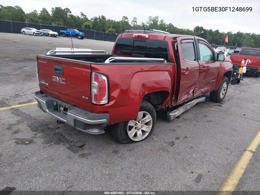 2015 GMC Canyon 2Wd Sle VIN: 1GTG5BE30F1248699 Lot: 45581861