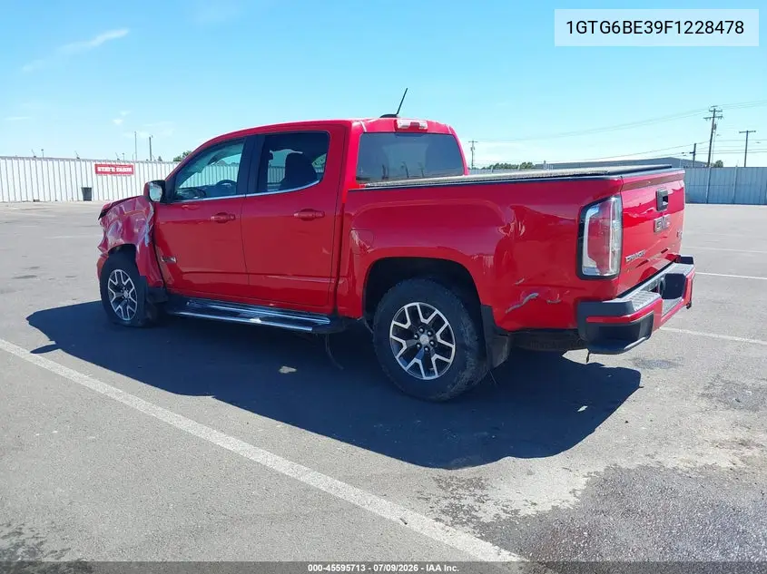2015 GMC Canyon 4Wd Sle VIN: 1GTG6BE39F1228478 Lot: 45595713