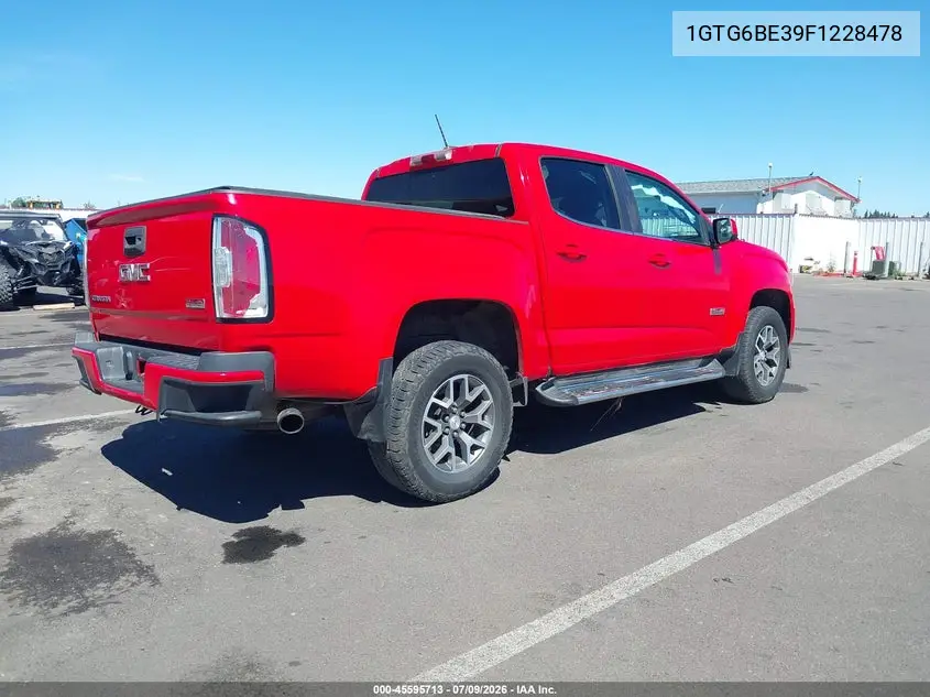2015 GMC Canyon 4Wd Sle VIN: 1GTG6BE39F1228478 Lot: 45595713