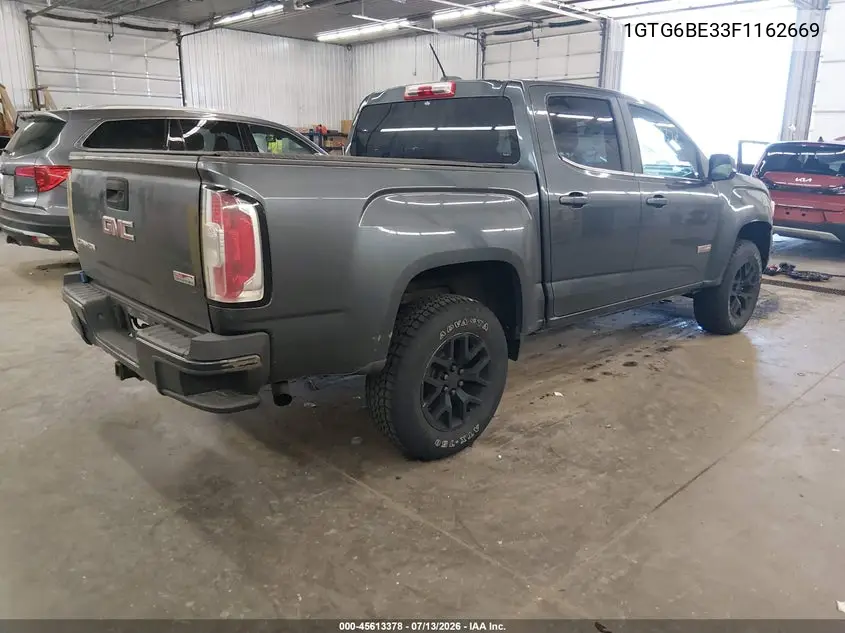 2015 GMC Canyon 4Wd Sle VIN: 1GTG6BE33F1162669 Lot: 45613378