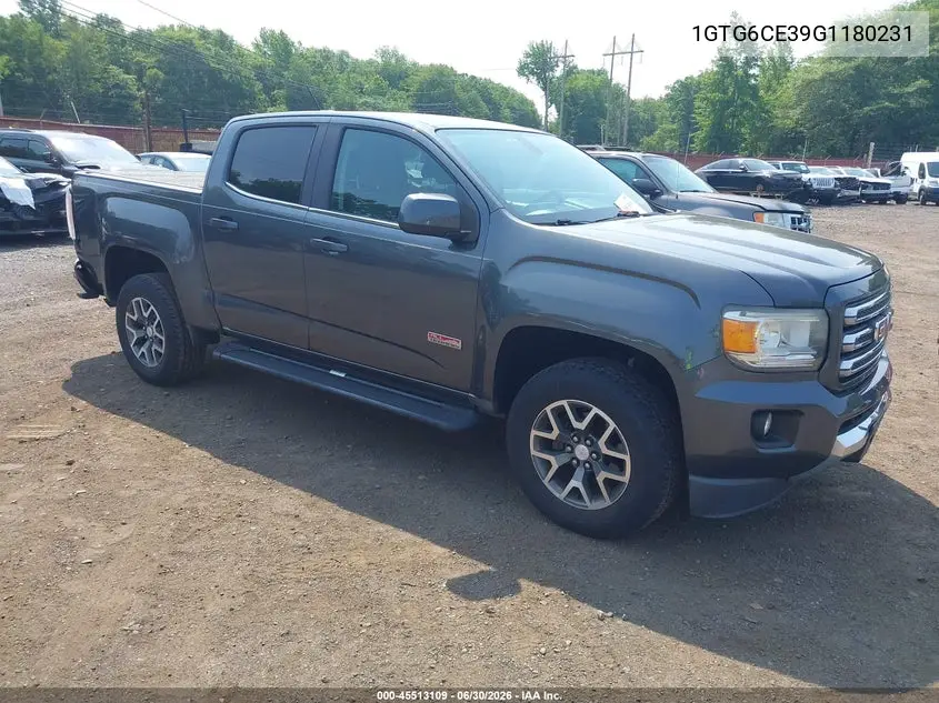 2016 GMC Canyon 4Wd Sle VIN: 1GTG6CE39G1180231 Lot: 45513109