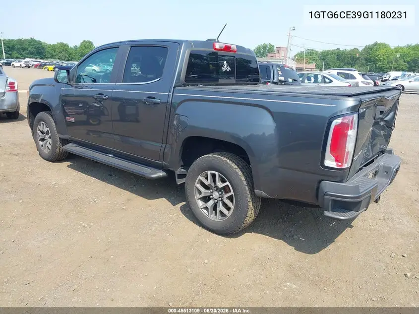 2016 GMC Canyon 4Wd Sle VIN: 1GTG6CE39G1180231 Lot: 45513109