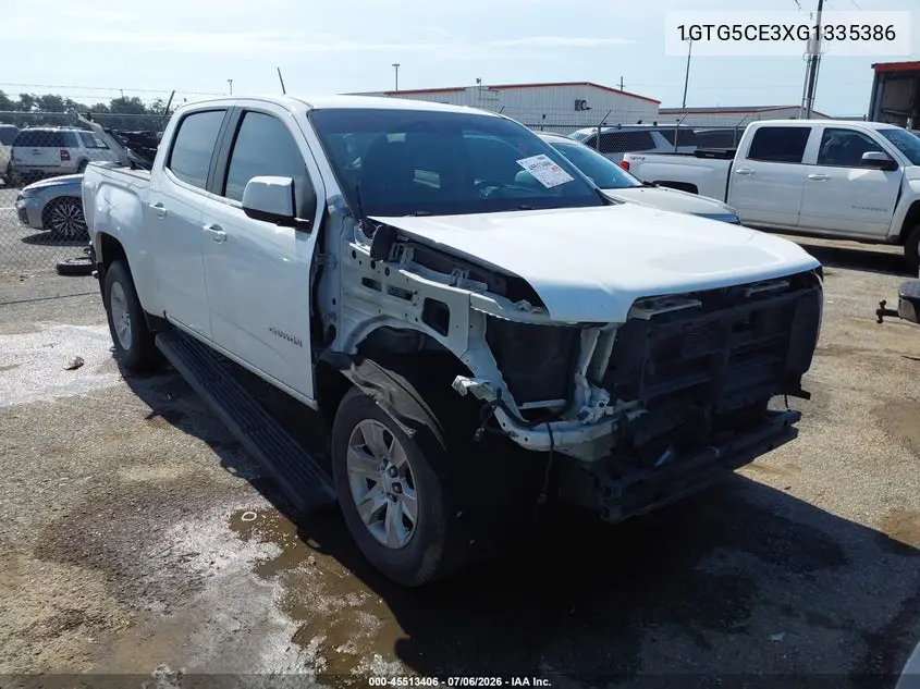 2016 GMC Canyon 2Wd Sle VIN: 1GTG5CE3XG1335386 Lot: 45513406