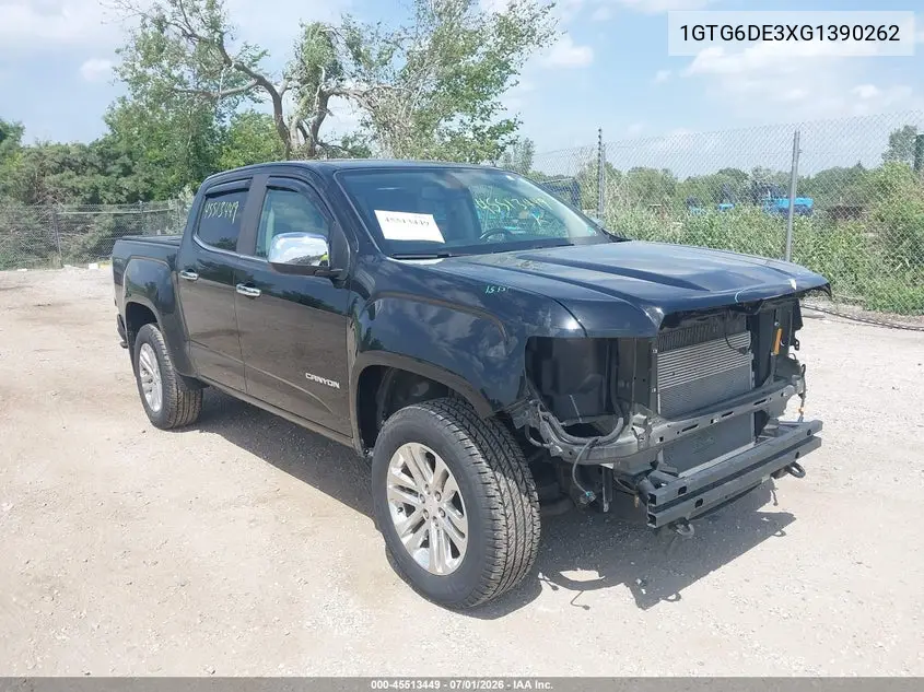 2016 GMC Canyon 4Wd Slt VIN: 1GTG6DE3XG1390262 Lot: 45513449