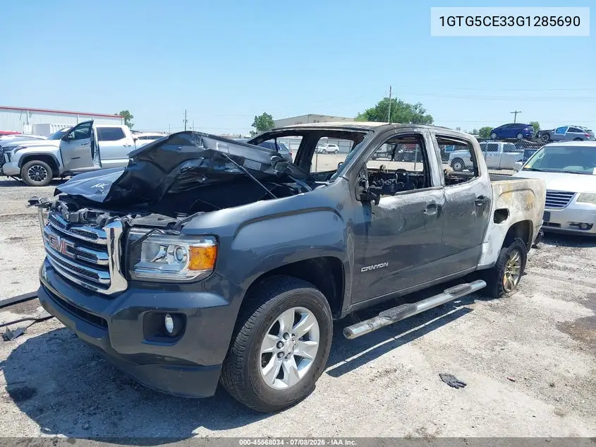2016 GMC Canyon 2Wd Sle VIN: 1GTG5CE33G1285690 Lot: 45568034