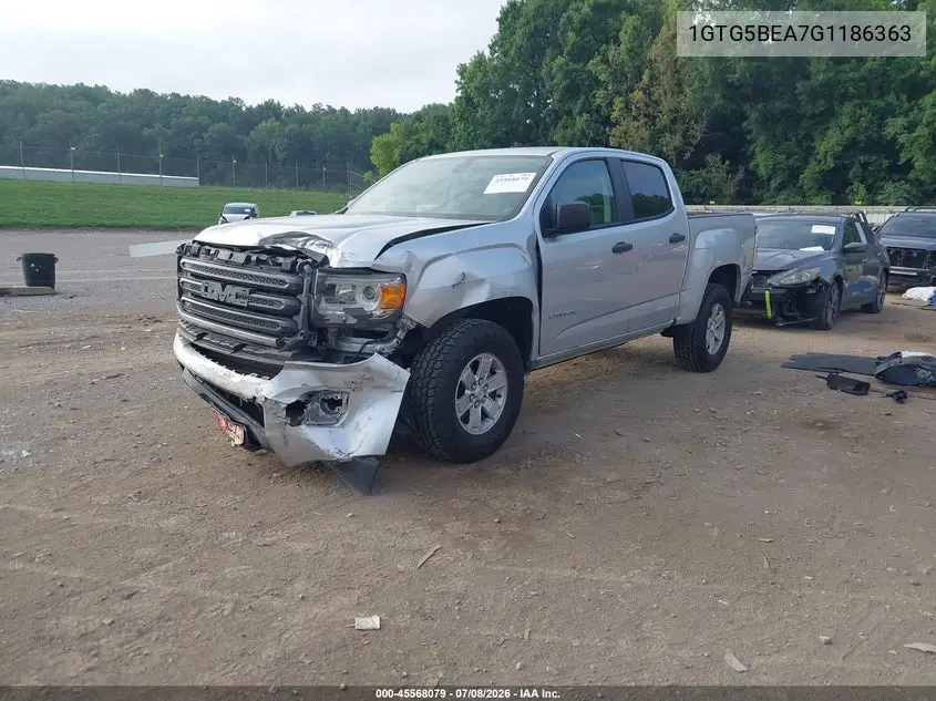 2016 GMC Canyon 2Wd VIN: 1GTG5BEA7G1186363 Lot: 45568079