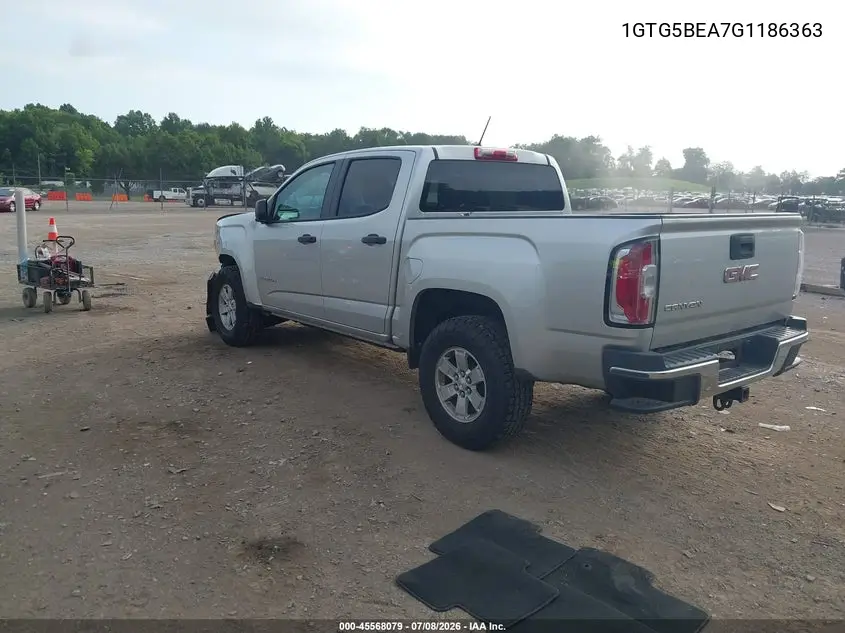 2016 GMC Canyon 2Wd VIN: 1GTG5BEA7G1186363 Lot: 45568079