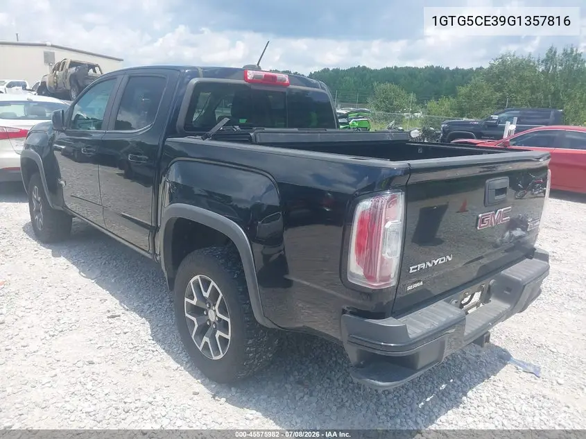 2016 GMC Canyon 2Wd Sle VIN: 1GTG5CE39G1357816 Lot: 45575982