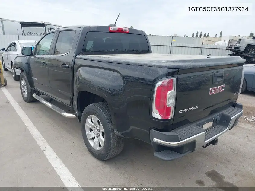 2016 GMC Canyon 2Wd Sle VIN: 1GTG5CE35G1377934 Lot: 45608810