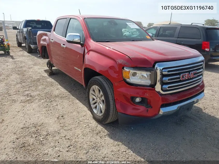 1GTG5DE3XG1196740 2016 GMC Canyon 2Wd Slt