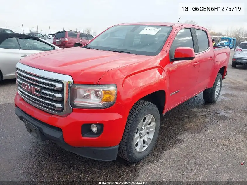 1GTG6CEN6H1275719 2017 GMC Canyon Sle