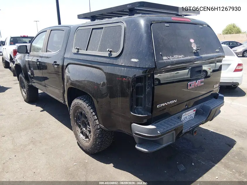 2017 GMC Canyon 4Wd Sle VIN: 1GTG6CEN6H1267930 Lot: 45336952