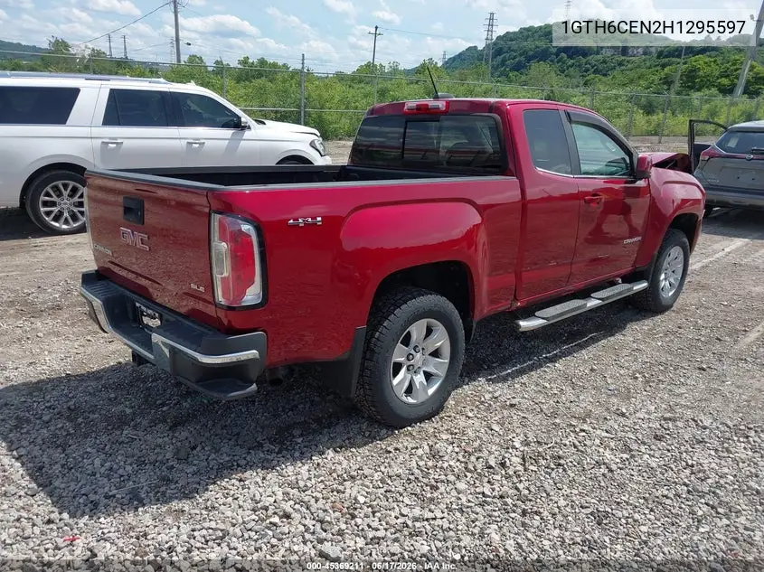 2017 GMC Canyon 4Wd Sle VIN: 1GTH6CEN2H1295597 Lot: 45369211