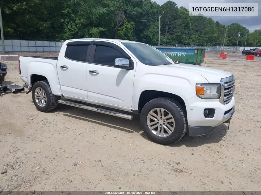 2017 GMC Canyon Slt VIN: 1GTG5DEN6H1317086 Lot: 45426401