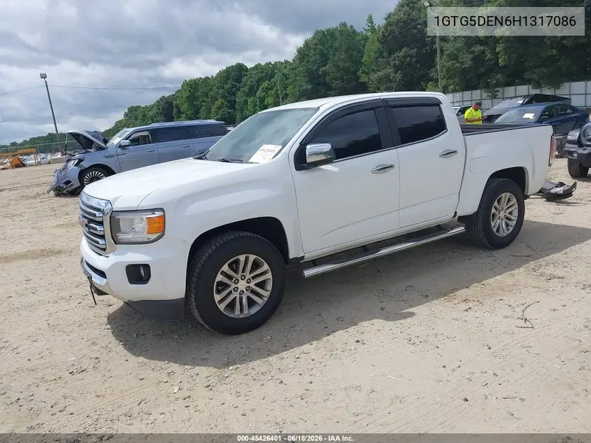 2017 GMC Canyon Slt VIN: 1GTG5DEN6H1317086 Lot: 45426401
