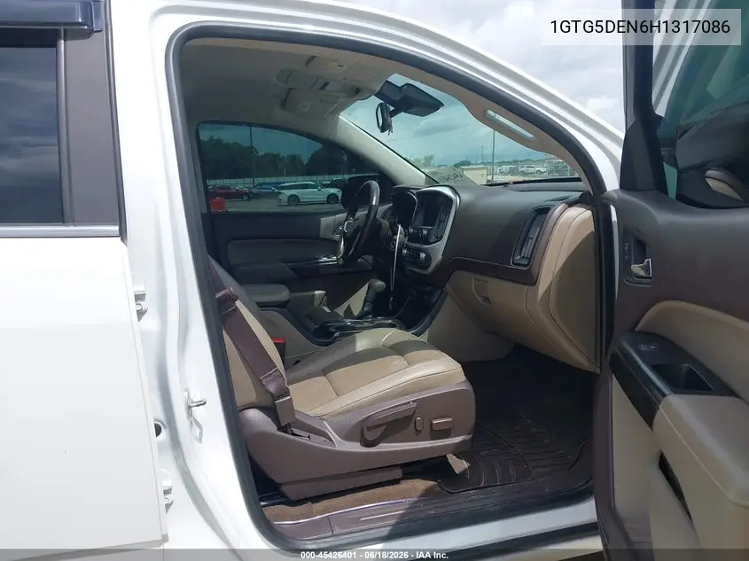 2017 GMC Canyon Slt VIN: 1GTG5DEN6H1317086 Lot: 45426401