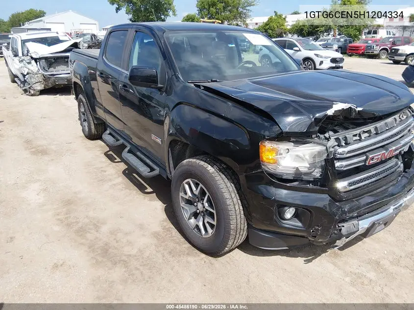 2017 GMC Canyon 4Wd Sle VIN: 1GTG6CEN5H1204334 Lot: 45486190