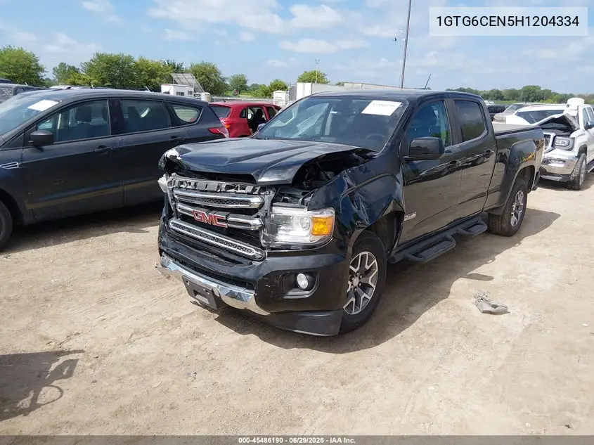 2017 GMC Canyon 4Wd Sle VIN: 1GTG6CEN5H1204334 Lot: 45486190